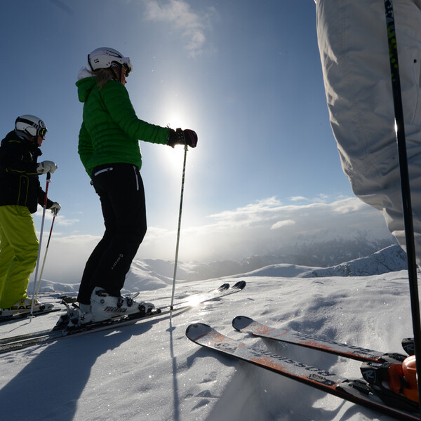 Winter sports holiday in Trentino, cross-country skiing Passo Lavazè Oclini