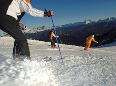 Pampeago-Predazzo-Obereggen, sciare al tramonto sulle Dolomiti
