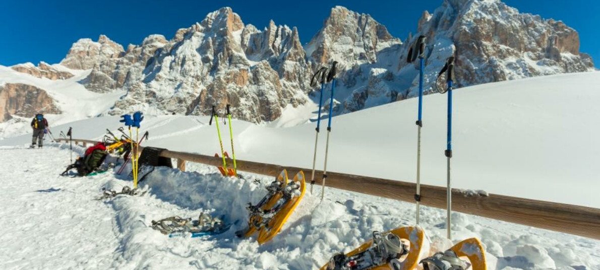 Con le ciaspole nei parchi naturali del Trentino