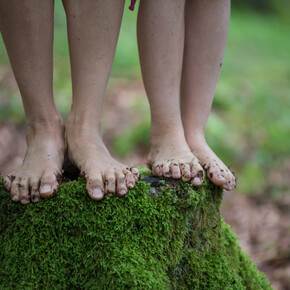 Barfuss wandern