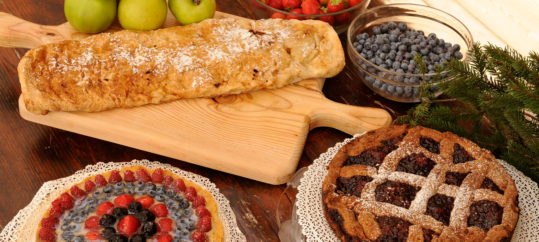 Pastry shops at the foot of the Dolomites