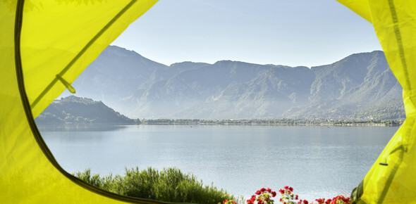 Camping aan het meer