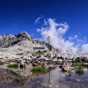 Il Rifugio Rosetta sull'Altopiano delle Pale di San Martino | © APT San Martino di Castrozza, Primiero e Vanoi
