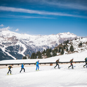 Ski mountaineering at Malga Fevri | © APT Madonna di Campiglio, Pinzolo, Val Rendena