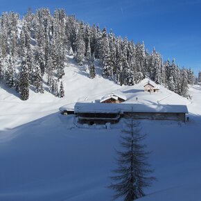 Wintertrekking al Rifugio Mezzavia e alla Malga di Romeno | © APT Val di Non 