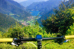 Blick auf den Ledrosee von der Monte dei Pini Trail - Tour | © North Lake Garda Trentino 