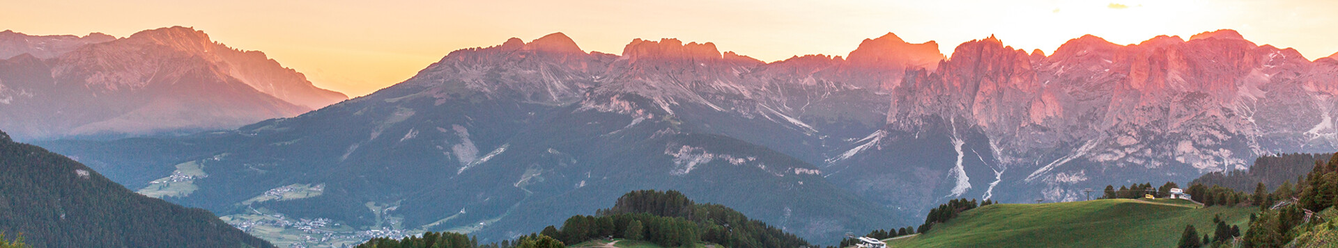 Where the mountains are tinged with