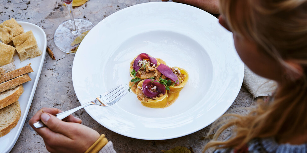 Garda Trentino - Valle dei Laghi - Drena - Ristorante La Casina - Pranzo - Piatto | © Christian Kerber