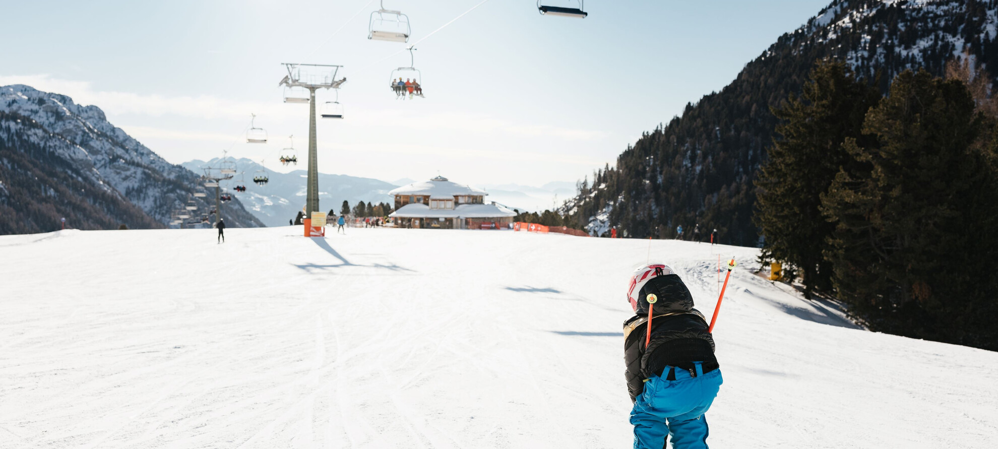 Sulla neve con mamma e papà