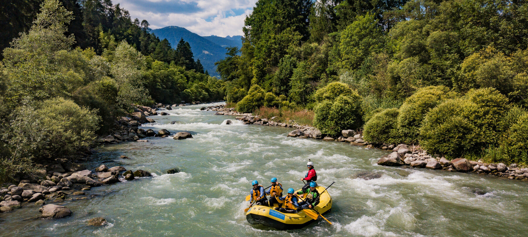 Rafting in Val di Sole sul torrente Noce 