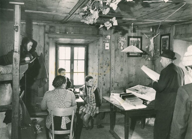 Valle dei Mocheni, gente, i kromeri Anderle padre e figlio di Palù / Archivio fotografico storico Provinciale | © Archivio Flavio Faganello