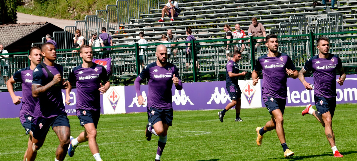 Fiorentina in ritiro in Val di Fassa