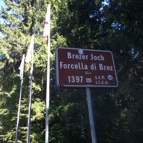 Rundfahrt im  Val di Non mit Aufstieg zum Brezner Joch