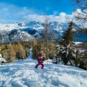 Trail n. 16 Patascoss - 5 Laghi - snowshoeing itinerary