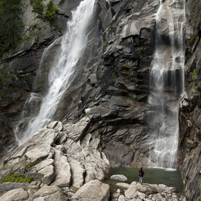 La Regina del Lago, Val Daone’s greatest waterfall, known as the...