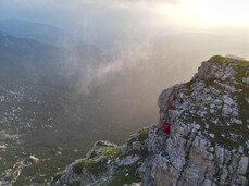 Notte stellata in portaledge nelle Dolomiti