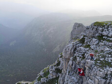 Notte stellata in portaledge nelle Dolomiti