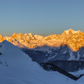 Trentino Ski Sunrise: Ski bei Sonnenaufgang am Ciampac