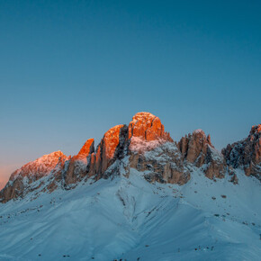Trentino Ski Sunrise: Ski bei Sonnenaufgang am Col Rodella