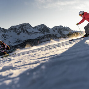 Trentino Ski Sunrise: Ski bei Sonnenaufgang am San Pellegrino