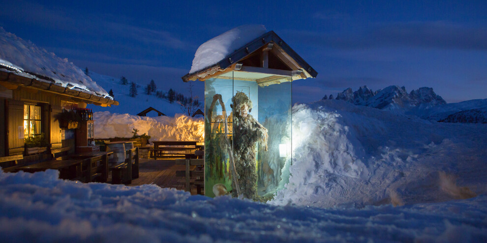 Kolacja w schronisku Rifugio Fuciade