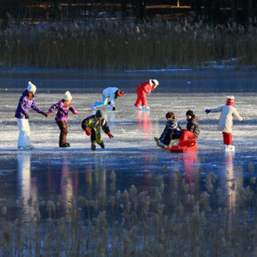 Ice skating 