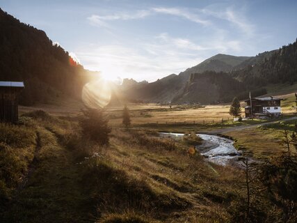 Val di Fassa - Val Duron - Panorama al tramonto