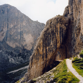 Val di Fassa - Catinaccio - Panorama lungo il sentiero
