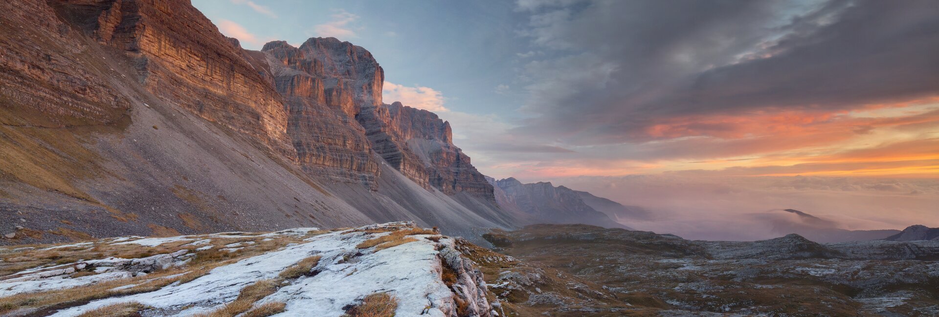 Panorama del Brenta al tramonto