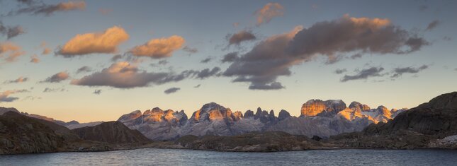 Panorama del Brenta dal Lago Nero al tramonto
