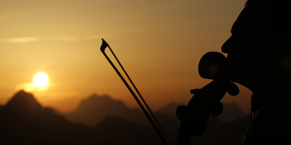 Dämmerung bei "I Suoni delle Dolomiti"  