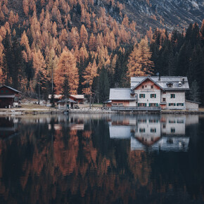 Op grote hoogte in de herfst