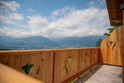 balcone con panorama montano