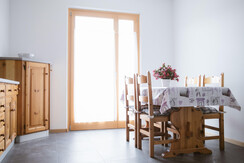 cucina con balcone