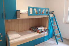 Room with bunk beds