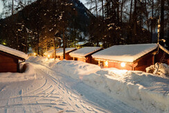 Chalet inverno notte