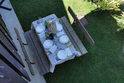 Zona pranzo in giardino