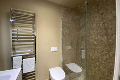 bagno con ampia doccia