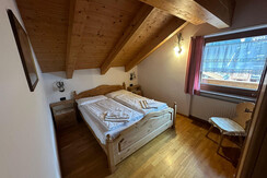 Attic double bedroom with window