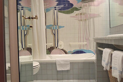 bagno superior blu