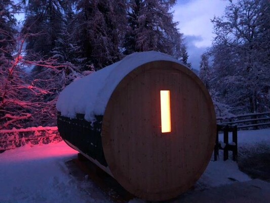 Sauna a botte esterna