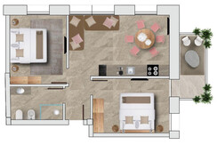 TRILOCALE TOP PIANTINA