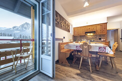 Two-room apartment with 1 bedroom for 2-4 persons in the center of Val di Fassa