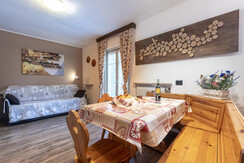 Living and dining area, two-room apartment for 2-4 persons