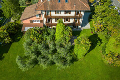 Veduta aerea del giardino