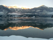 Lago di Ledro al tramonto