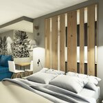 Foto Hotelový apartmán, sprcha, balkón