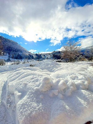 Cielo Blu!! Neve immacolata....