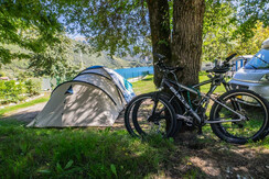 bike and camping