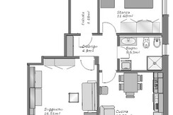 Grundriss Wohnung B